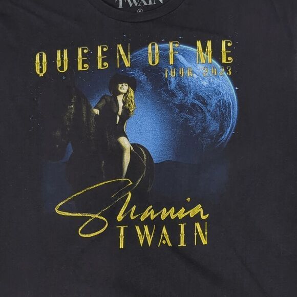 Shania Twain Queen of Me Tour Dateback Tee Black Size XL 2023 - Picture 4 of 6